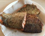 Hình bước làm 4 của món Salmon nhảy chảo