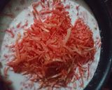 A picture of step 2 of Gajar ka halwa.