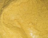 A picture of step 4 of Besan ladoo.
