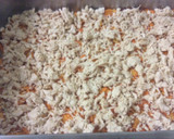 A picture of step 2 of Dorito chicken casserole.