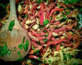 Foto del paso 4 de la receta: SALSA De Pollo🍗con Chorizo Español...!😋