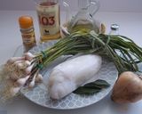 Foto del paso 1 de la receta Sepia con ajos tiernos