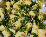 A picture of step 4 of Khandvi.