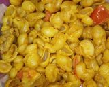 A picture of step 1 of Left over pasta pakoray.