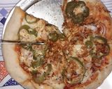 A picture of step 10 of Chicken tikka pizza without oven.