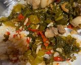 Foto langkah ke 5 dari resep Tumis Sayur Asin x Samcan ala Tiger Kitchen.