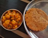 A picture of step 2 of Kela nu shak (ripe banana curry).