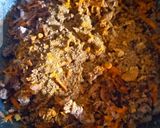 A picture of step 2 of Bolognese sauce.