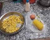 Hình bước làm 1 của món Bắp xào trứng