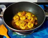 A picture of step 2 of Fried Chingri Bhapa.