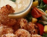 A picture of step 9 of Vickys Oven-Fried Coconut Prawns & Mango Sauce, GF DF EF SF NF.