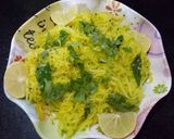A picture of step 7 of Green papaya sambharo.