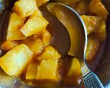 A picture of step 3 of Aloo tamatar.
