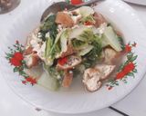 Foto langkah ke 6 dari resep Oseng sawi putih dan tahu#RecookResepAsia.