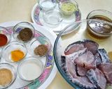 A picture of step 1 of Fish Fry in Bihaari style.