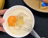 Hình bước làm 1 của món Pancakes pho mai