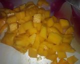 A picture of step 3 of Date,coconut,mango,mango salat.