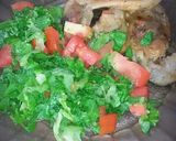 Foto del paso 4 de la receta: Pollo a mostaza, y ensalada de lechuga y tomate 🍅