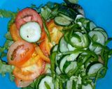 A picture of step 2 of Gréek salad🥗.