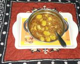 A picture of step 3 of Rasedaar Arbi /calocasia curry.
