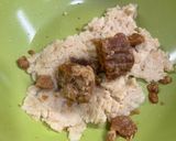 A picture of step 1 of Urad dal halwa.