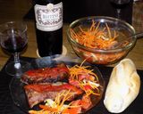 Foto del paso 10 de la receta: Entrañas con morrones quemados y ensalada
