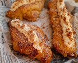 Foto del paso 8 de la receta: Croissant de brioche hojaldrado relleno de nata de speculoos