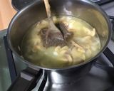 Une image de l'étape 6 de Sauce fromagère au jambon, champignons, câpres et deux fromages (pour pâtes).