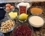 Foto del paso 1 de la receta: Tarta con harina de avellanas y mermelada de frambuesas