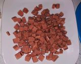 A picture of step 2 of Stir fried basmati rice and sweet and sour fish fillet.