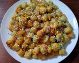 A picture of step 7 of Struffoli (Italian Honey Balls).