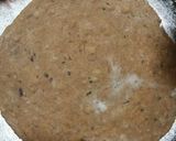 A picture of step 7 of Wholegrain chapati with onion and coriander.