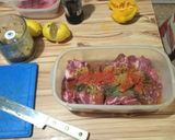 Foto del paso 1 de la receta: Brochetas de pollo, bondiola y roast beef a la parrilla