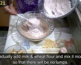 A picture of step 21 of Chocolate Date & Nuts Cake.