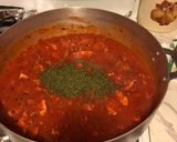 A picture of step 4 of Cajun Chicken and Sausage Spaghetti.