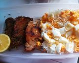 Foto del paso 3 de la receta: Churrasco de carre de cerdo con arroz y huevo