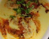 A picture of step 7 of Kadhi Pakauda.