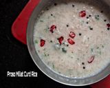 A picture of step 6 of Proso Millet Curd Rice.