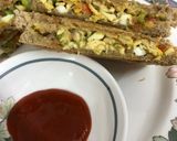 A picture of step 9 of Chicken Egg Grilled Sandwich.
