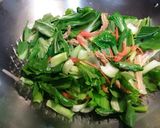 青江菜炒豆包的食譜步驟2照片