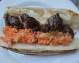 Foto del paso 6 de la receta: Sánduche🥯de carne,🍖queso🧀y plátano🥙maduro🌮