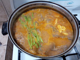 Estofado de pescado y camarones