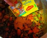 A picture of step 3 of One Pot Cooking (Vegetables Daliya Pulao).