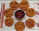 A picture of step 5 of Smiley potato snacks.