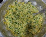 A picture of step 1 of Methi gota.