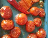 A picture of step 2 of Roasted Bloody Maria Salsa.