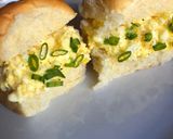 A picture of step 4 of Tamago Sando.