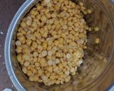 A picture of step 1 of Chana dal falafel with kale chana hummus and burnt garlic sauce.