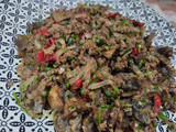 فطر ولحمة على طريقتي