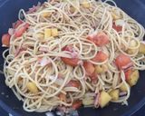 Foto del paso 6 de la receta Espaguetis con manzana y bacon